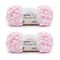 Bernat Alize Blanket Powder Pink Yarn - 2 Pack of 180g/6.4oz - Polyester - 7 Jumbo - 18 Yards - Knitting/Crochet